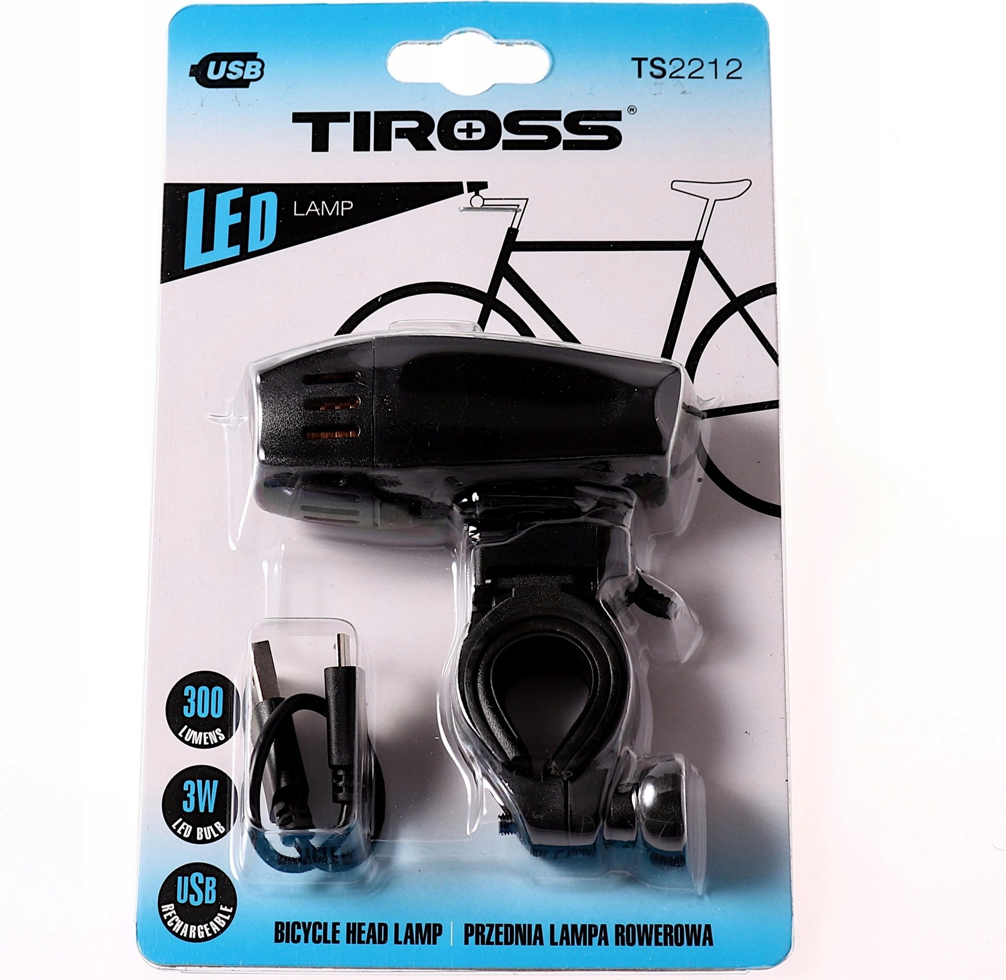 Tiross Lampka rowerowa Tiross TS-2212 6602834