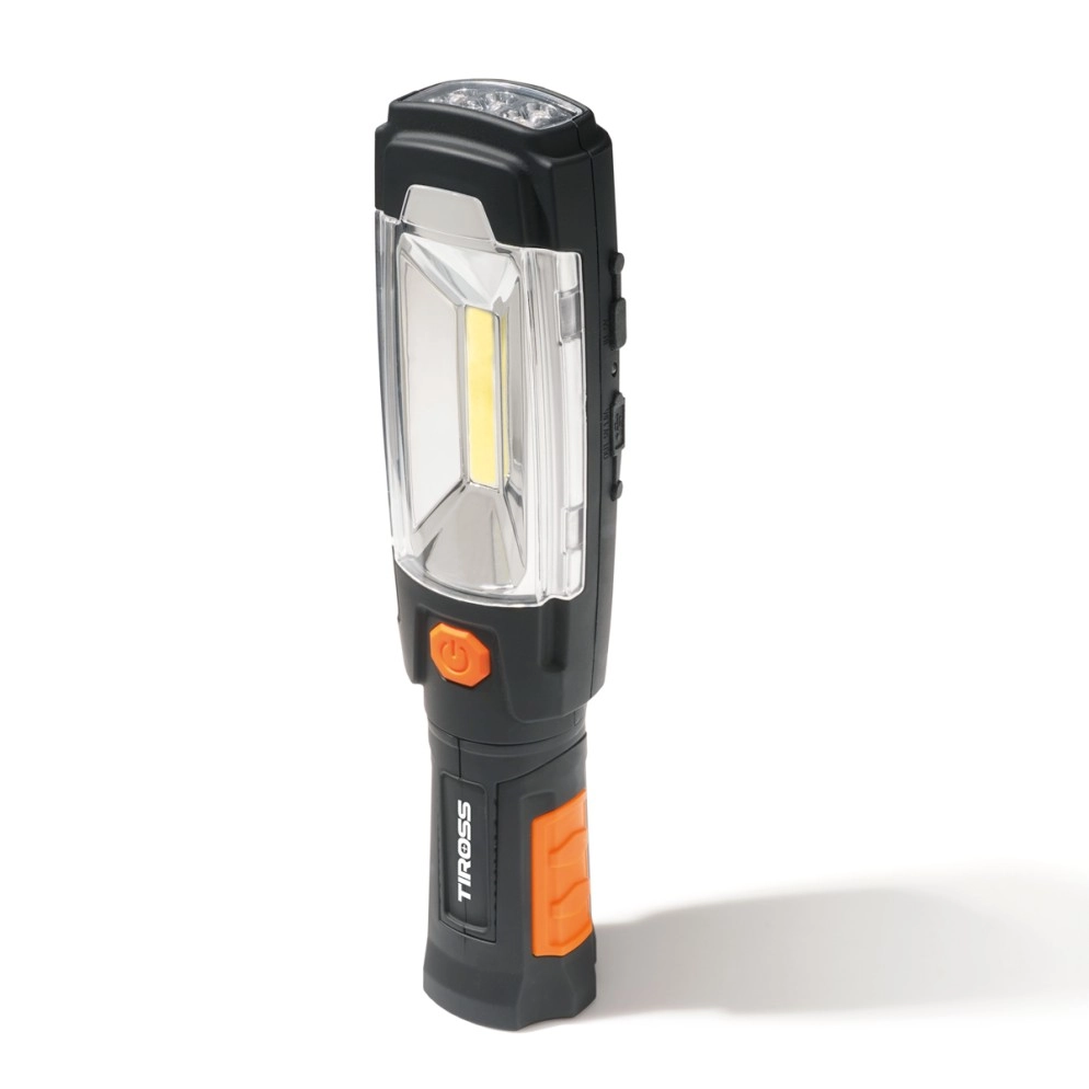 TS-1108 flashlight plastic 6 LED/COB LED