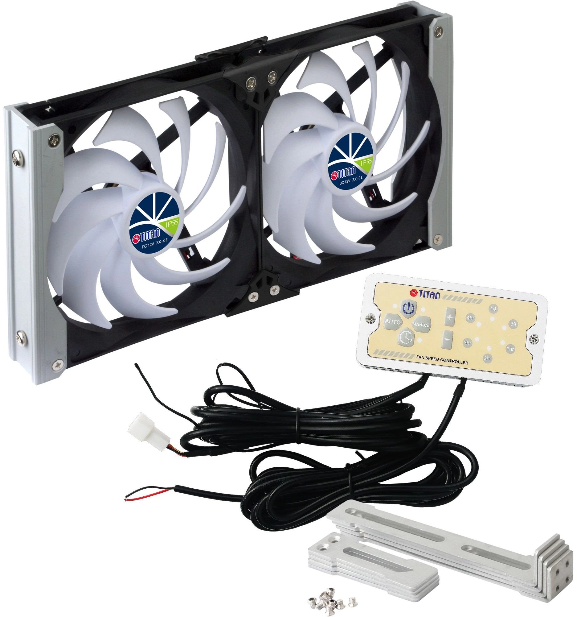 Titan TTC-SC20(B)V2+ refrigerator double fan 120x25mm