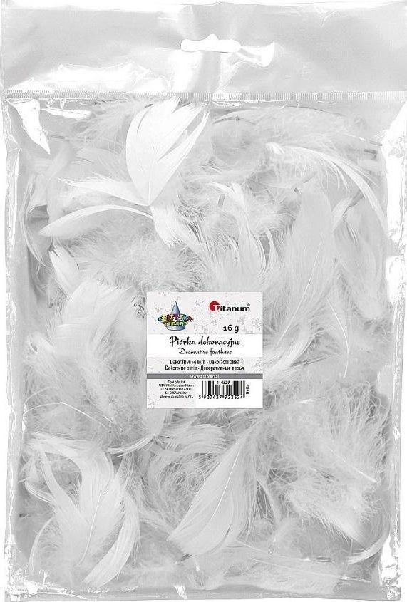Titanum Piórka puch 16g białe 397137