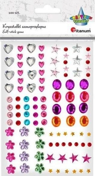 Titanum Self-adhesive crystals  mix of patterns
