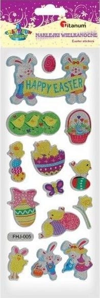 Titanum Naklejki wypukłe Happy Easter mix