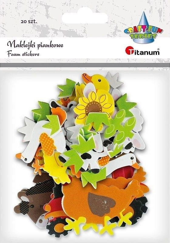 Foam stickers farm animals mix 20