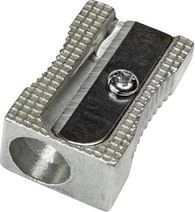 Titanum sharpener - silver metal container