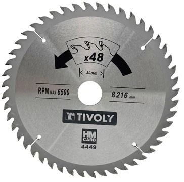 Tivoly Diskinis pjūklas medžiui 250x30x2.85/1
