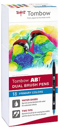 Tombow ABT-18P-1 felt pen Multicolour 18