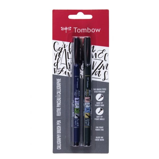 Tombow WS-BHS-2P calligraphy pen Black 2