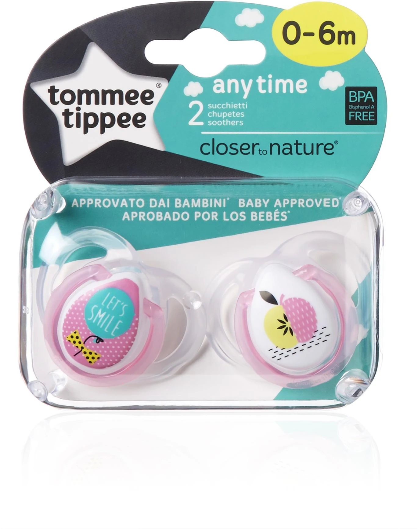 TOMMEE TIPPEE silikoniniai čiulptukai ANYTIME  2