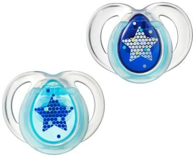 TOMMEE TIPPEE silikoniniai čiulptukai NIGHT STYLE
