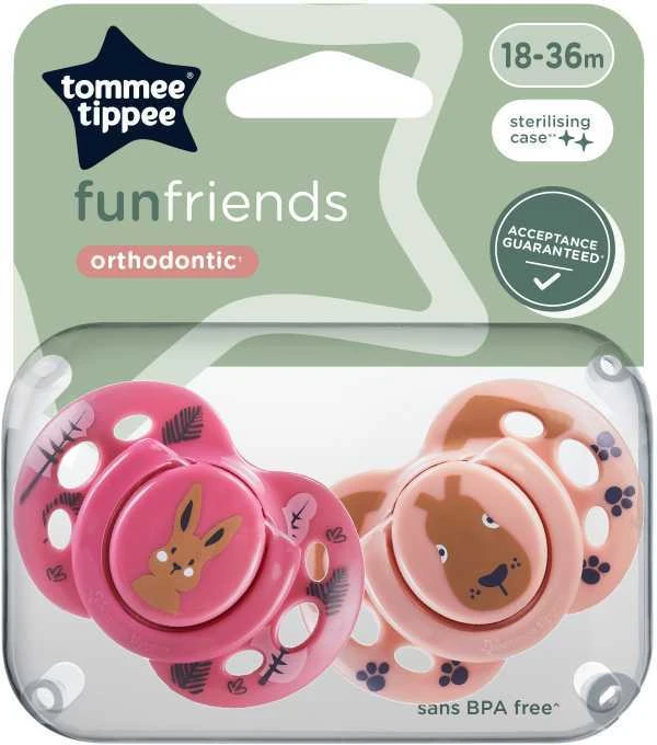 TOMMEE TIPPEE silikoninis čiulptukas FUN 18-36