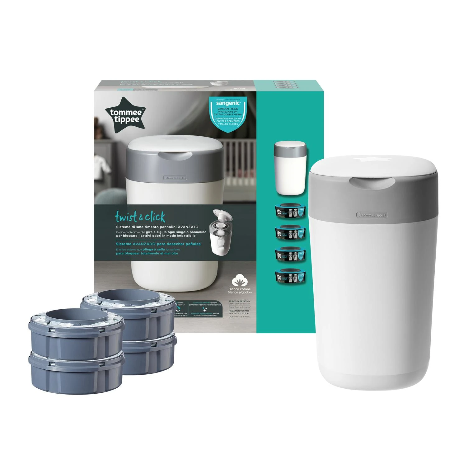 TOMMEE TIPPEE sangenic konteineris sauskelnėms Twist