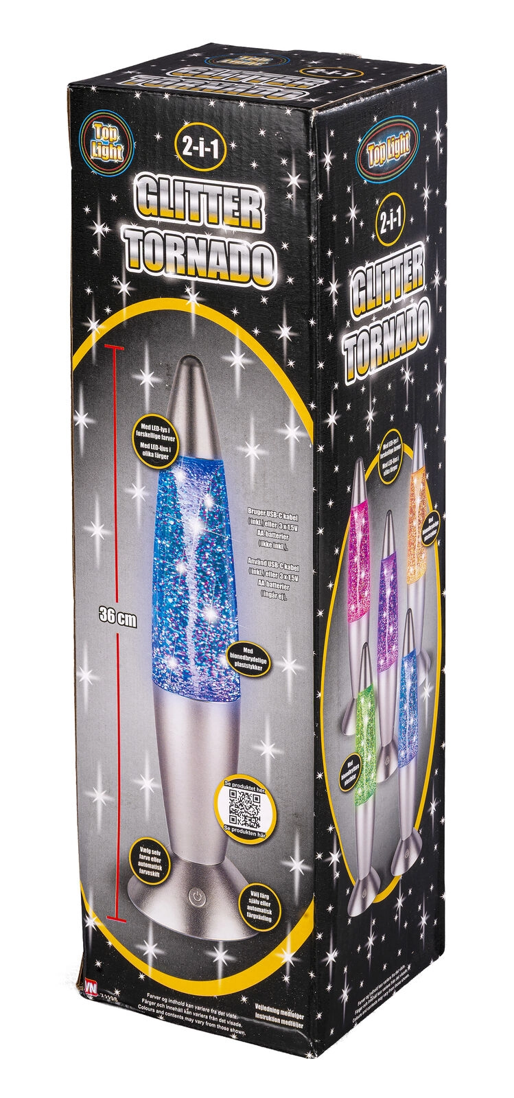 Top Light - Tornado Glitter Lamp