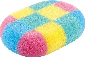 TOP CHOICE Bath sponge OVAL MULTICOLOR