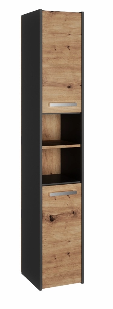 Topeshop S30 ANTRACYT/ARTISAN vannas istabas skapītis