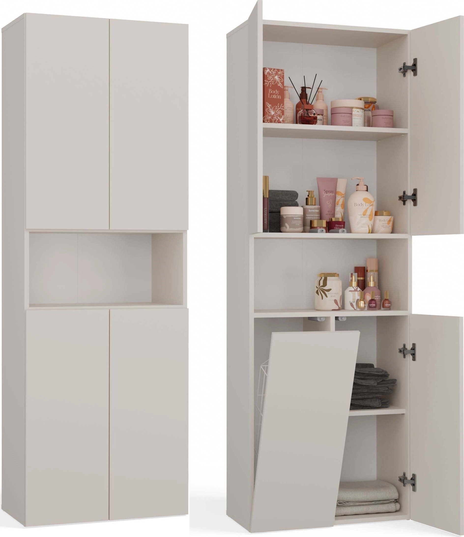 BATHROOM CABINET NEL DK 1K BASKET