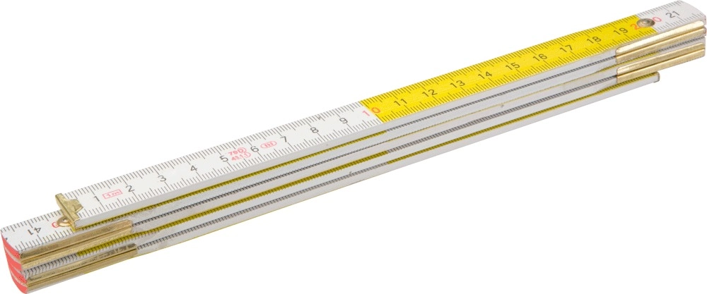 Topex Wooden folding measure 2m white