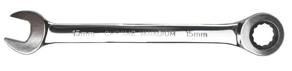 Topex Flat-eye wrench with rattle 8mm