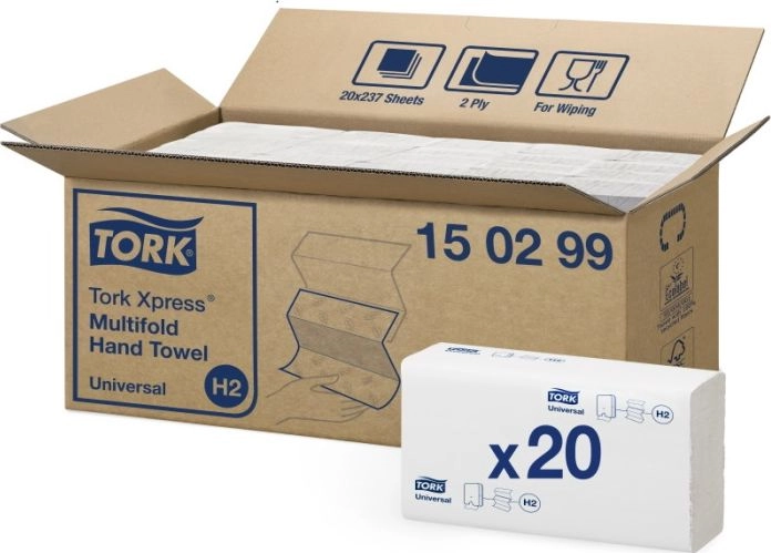 TORK Papierhandtücher Xpress® H2 Universal 2-ply