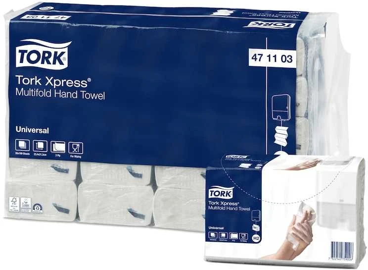 Tork Xpress® Multifold White H2 Towels