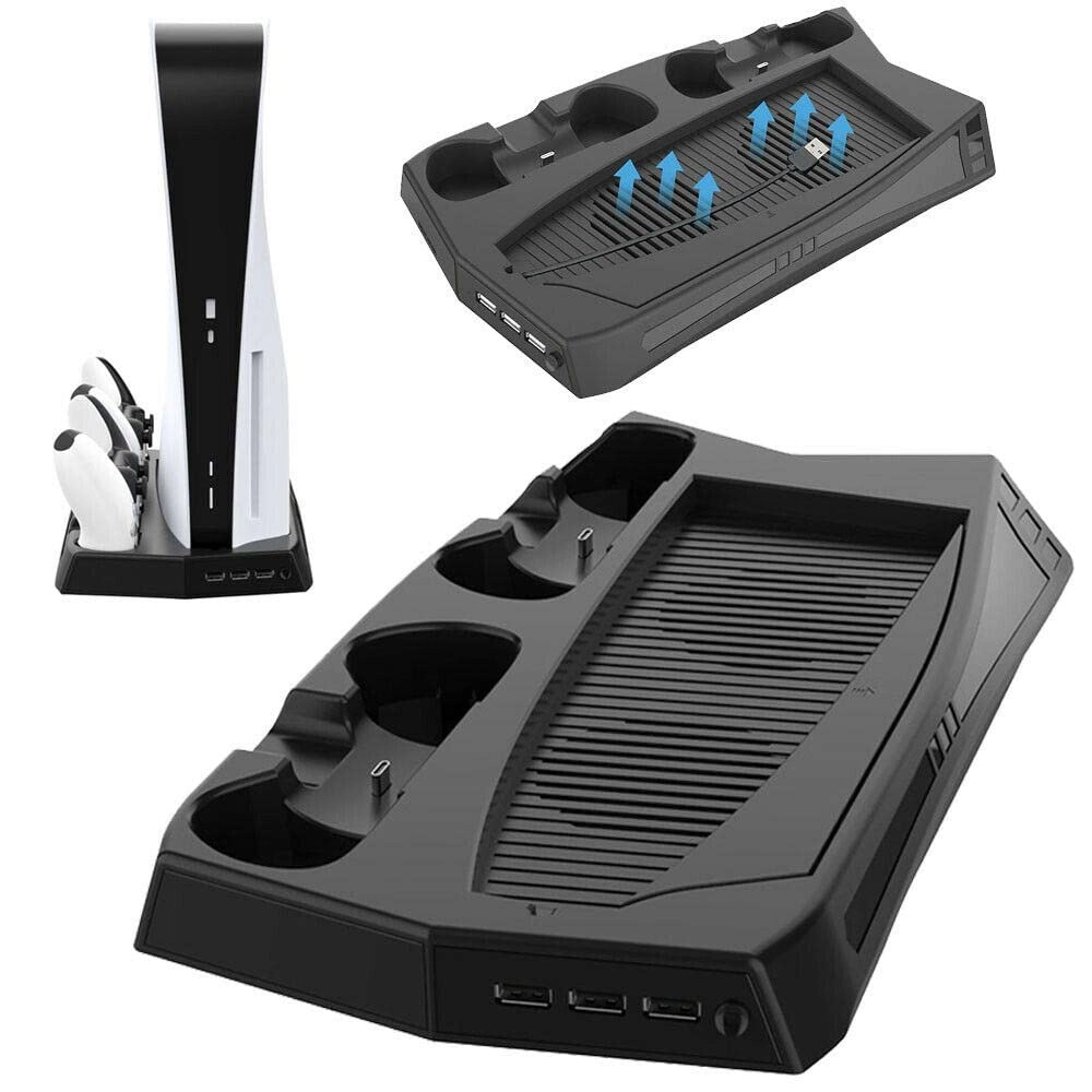 Charging stand with cooling fan for