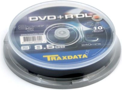 Traxdata DVD+R Double Layer 10pk 8