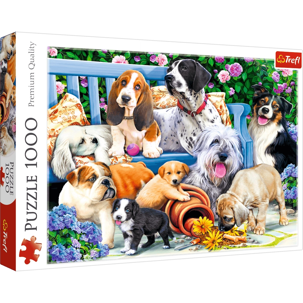 Trefl Dogs in the garden Jigsaw