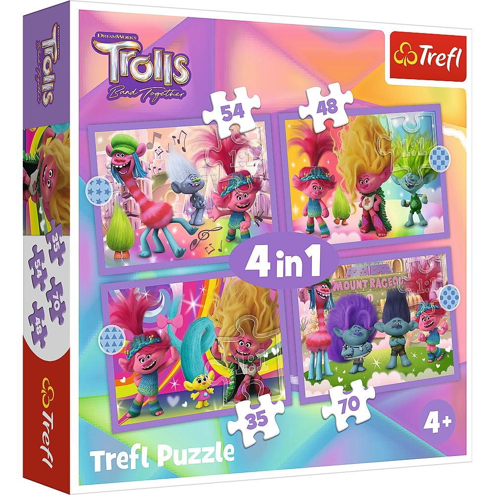 Trefl Trolls Adventures of colorful Jigsaw