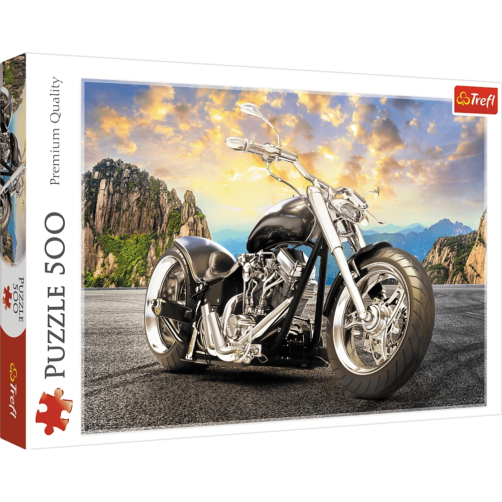 Trefl Black motorcycle Jigsaw puzzle 500