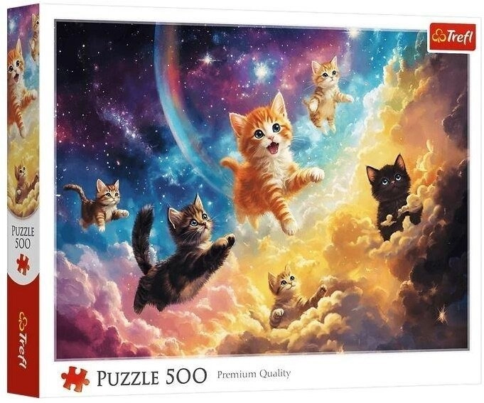 PUZZLE 500 Space cats 37557 15827611