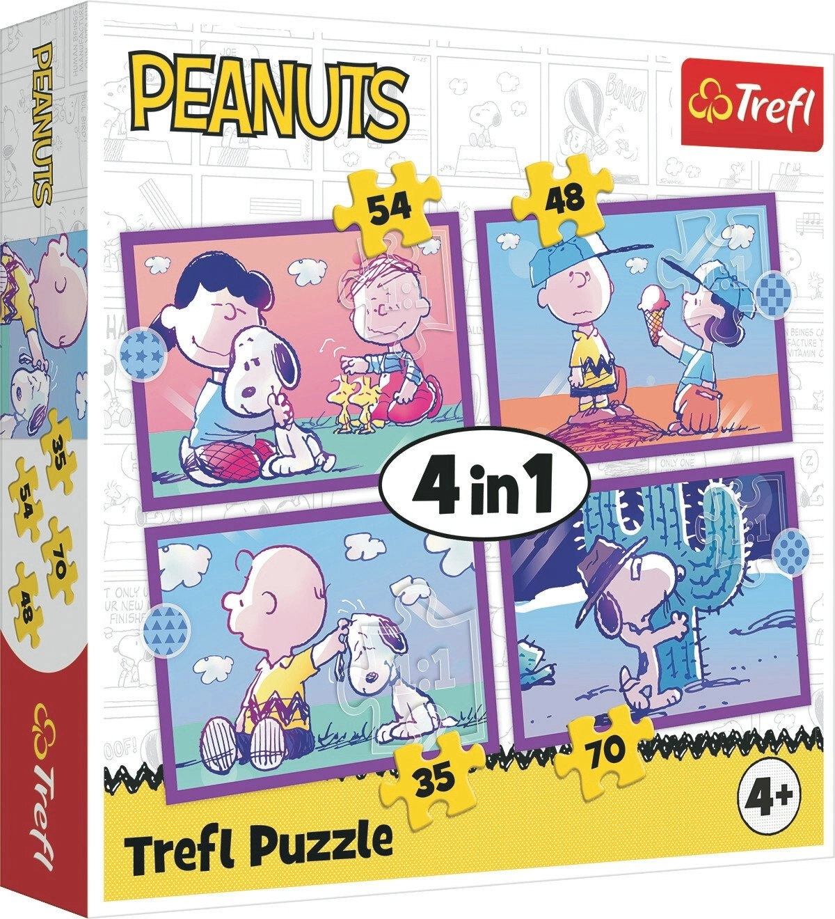 PUZZLE 4in1 It`s fun with Snoopy