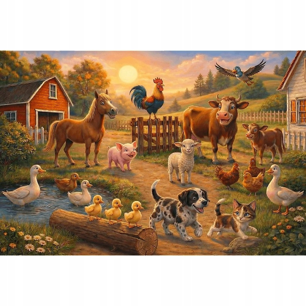 Puzzle 100 Friends from the village