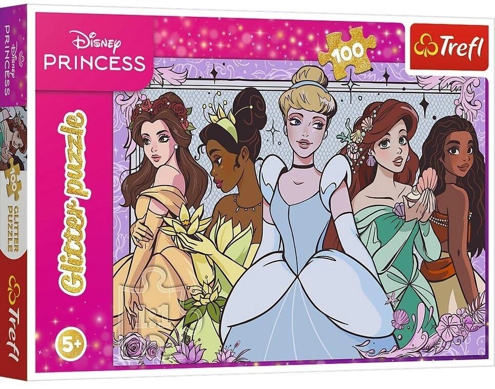 Puzzle 100 Disney Princess Glitter TREFL