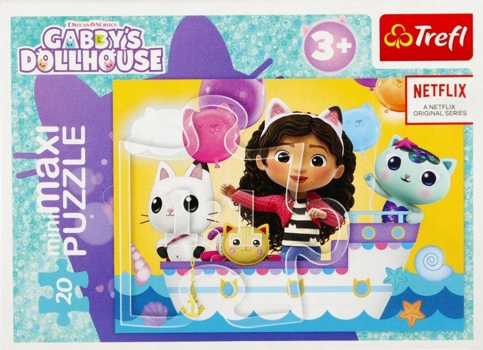 Trefl Puzzle Kolorowy dzień Gabby 4