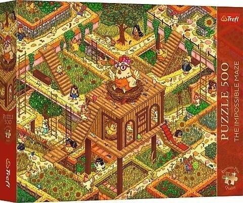PUZZLE 500 PremPlus Maze Funny Chickens