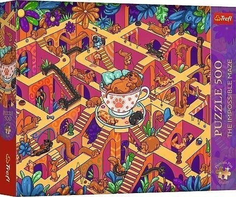 PUZZLE 500 PremPlus Maze Happy Dachshunds