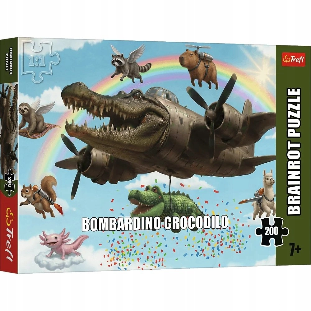 PUZZLE 200 BrainRots Bombardino Crocodile 13374
