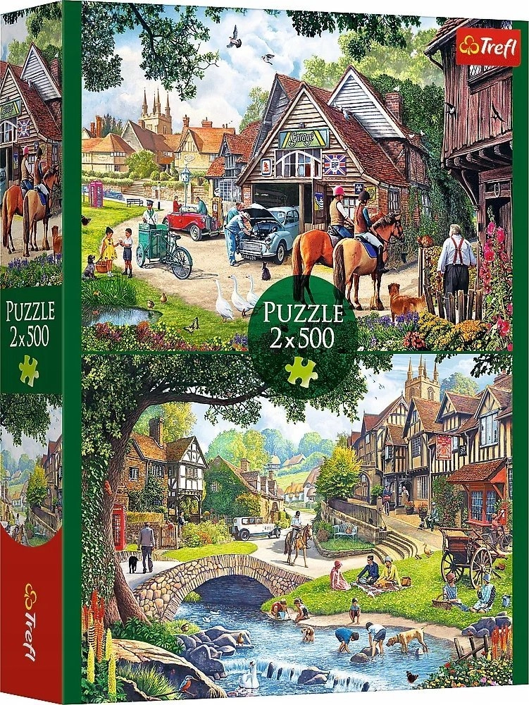 Trefl PUZZLE 2x500 Idyllic life 37494