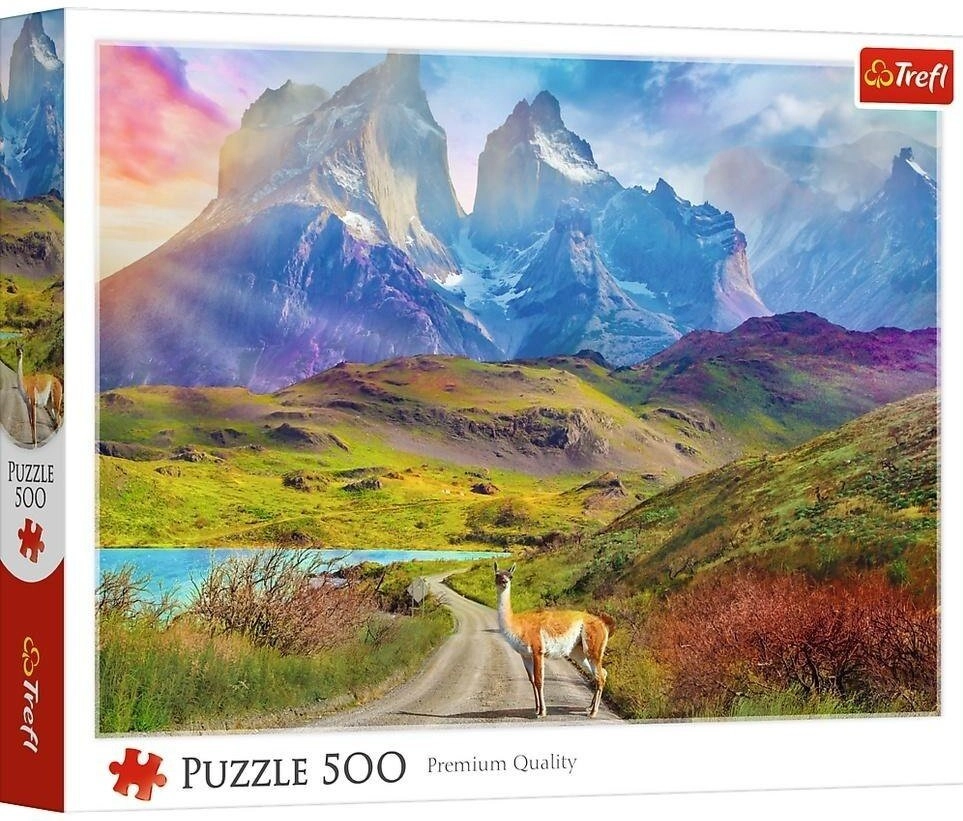 Puzzle 500 Lama w Patagonii TREFL