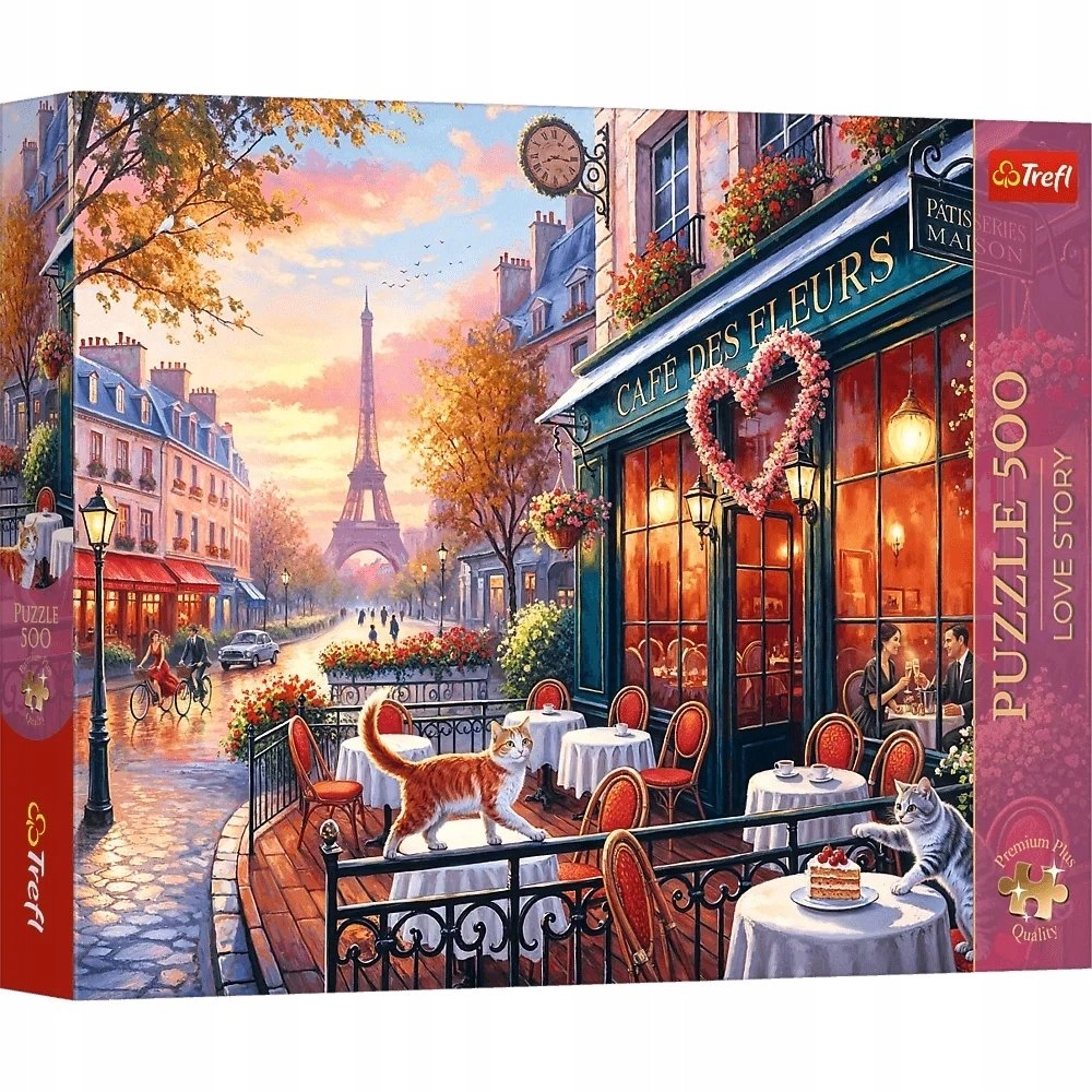 PUZZLE 500 PremPlus LoveStory Miłoć wParyżu