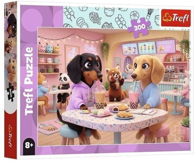 PUZZLE 300 Dachshunds in a cafe