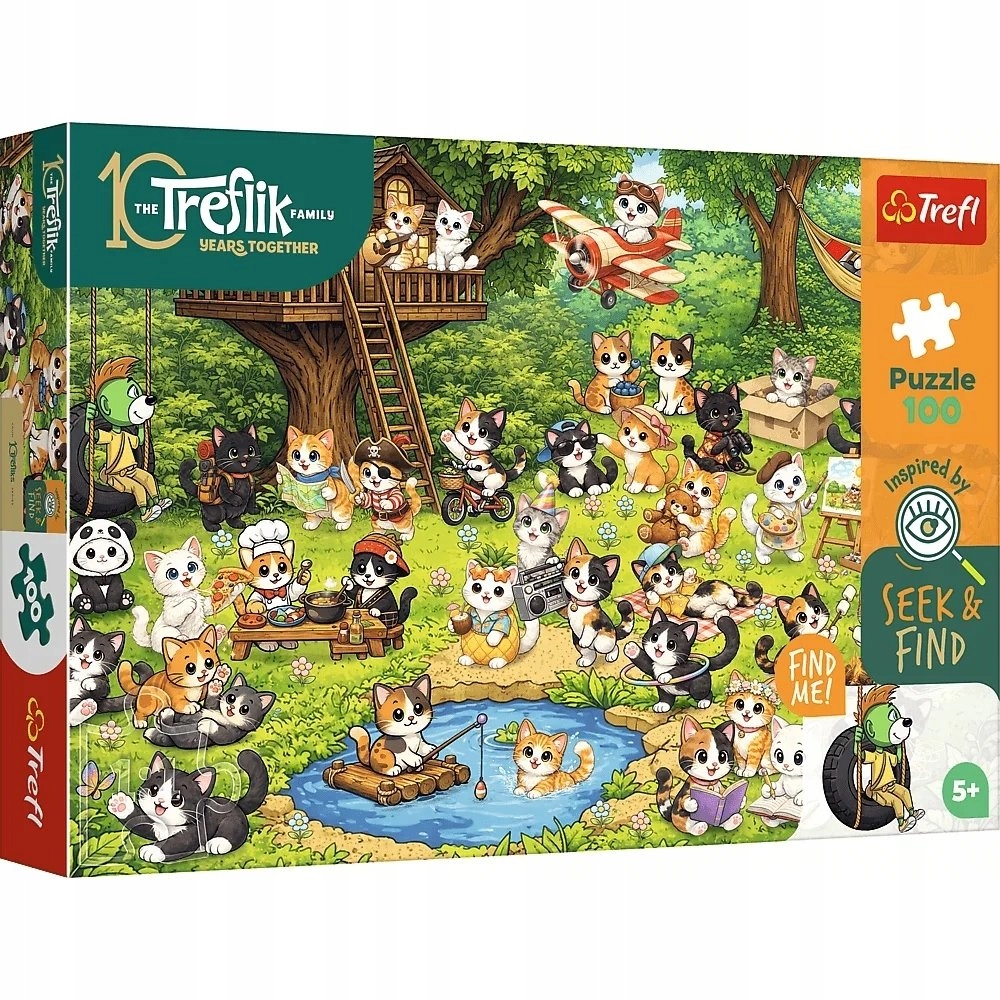 PUZZLE 100 Seek_Find Koci wiat 16587