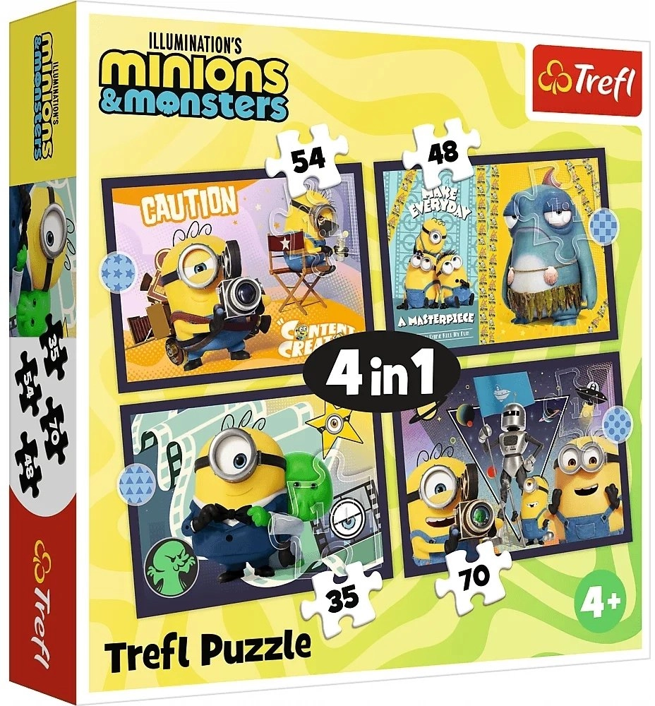 Trefl PUZZLE 4in1 New adventures of