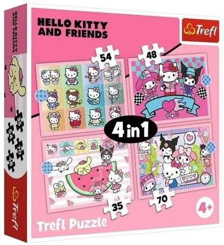 Trefl PUZZLE 4in1 Sweet adventures /