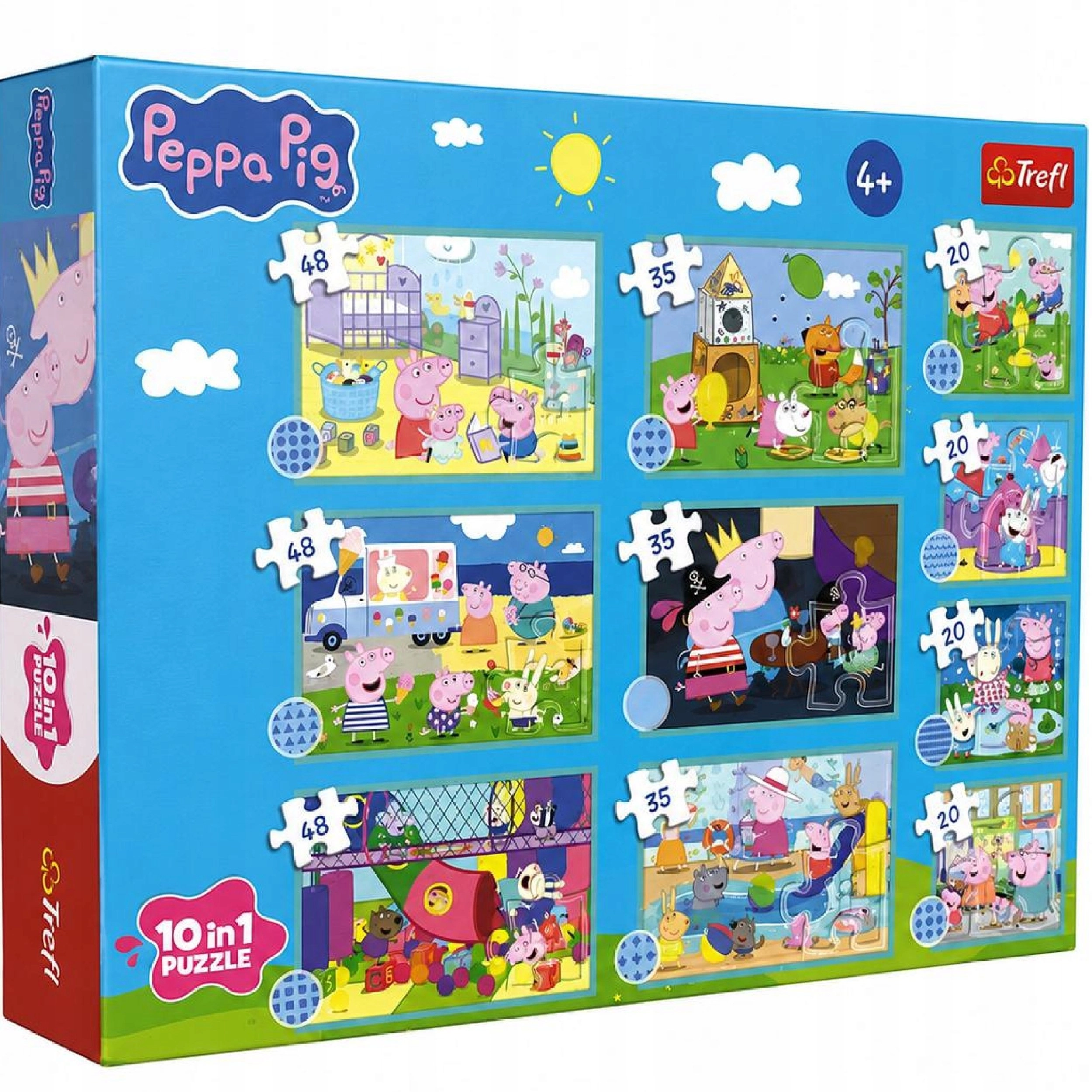 Puzzle 10in1 Funny world of Peppa