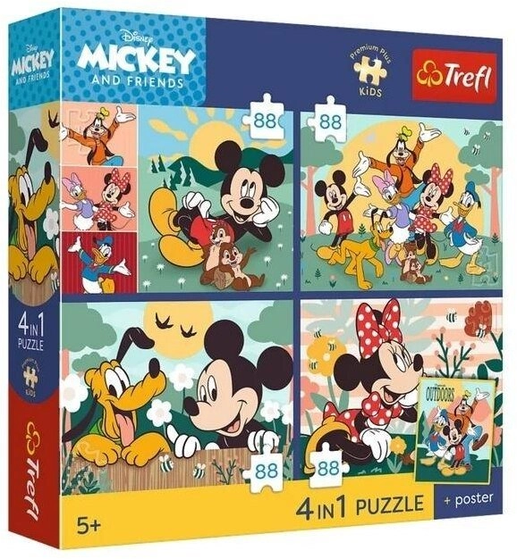 Trefl PUZZLE 4x88 PremPlus Kids Together