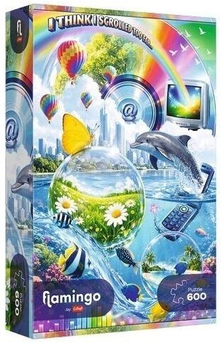 Puzzle 600 Flamingo - Internet chaos