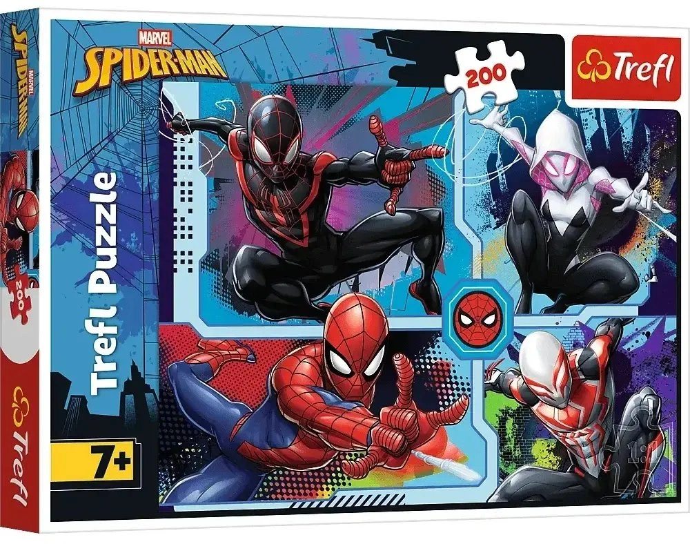 Trefl PUZZLE 200 Pajęcze zagadki /Spiderman