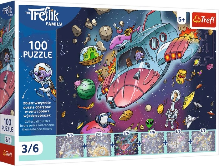 Puzzle 100 UFT Gonduś w rakiecie