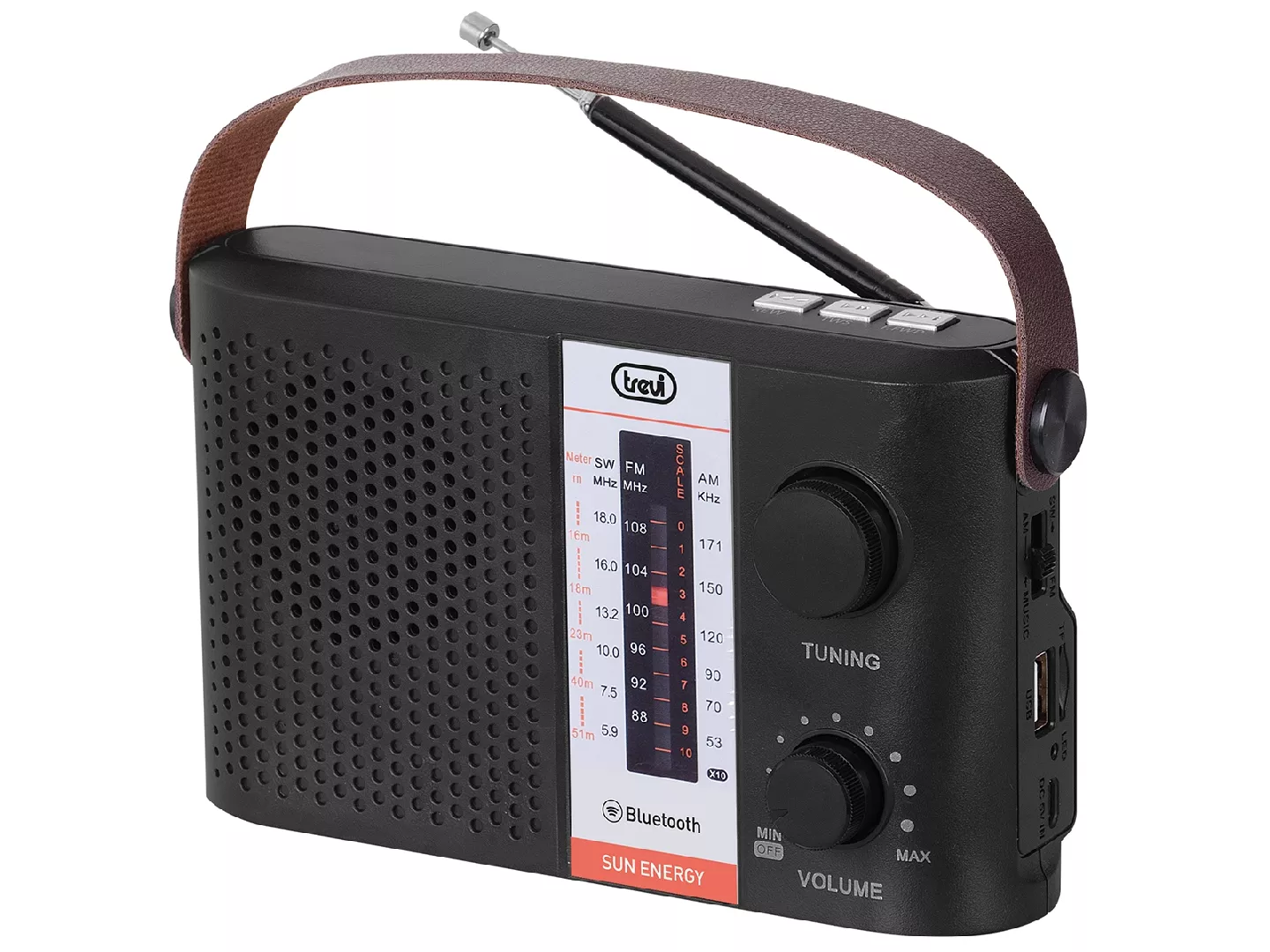 Trevi PORTABLE SOLAR POWERED RADIO WIRELESS