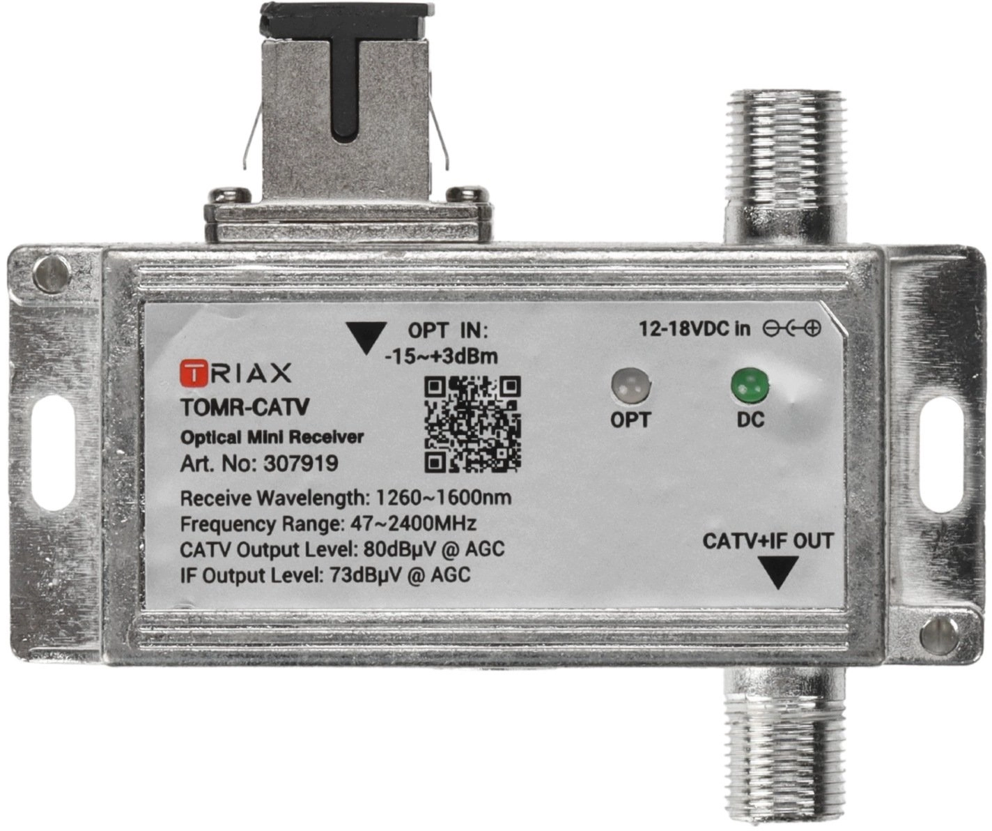 AV Triax signal transmission system TOMR-CATV